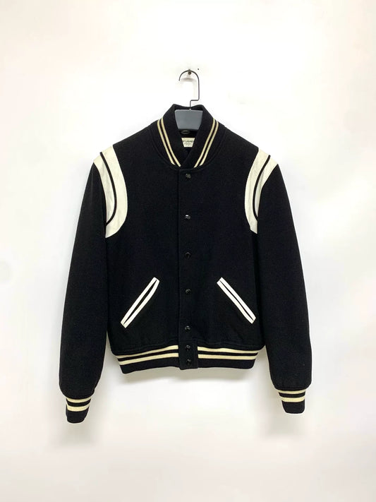 Saint Laurent Striped Varsity Jacket