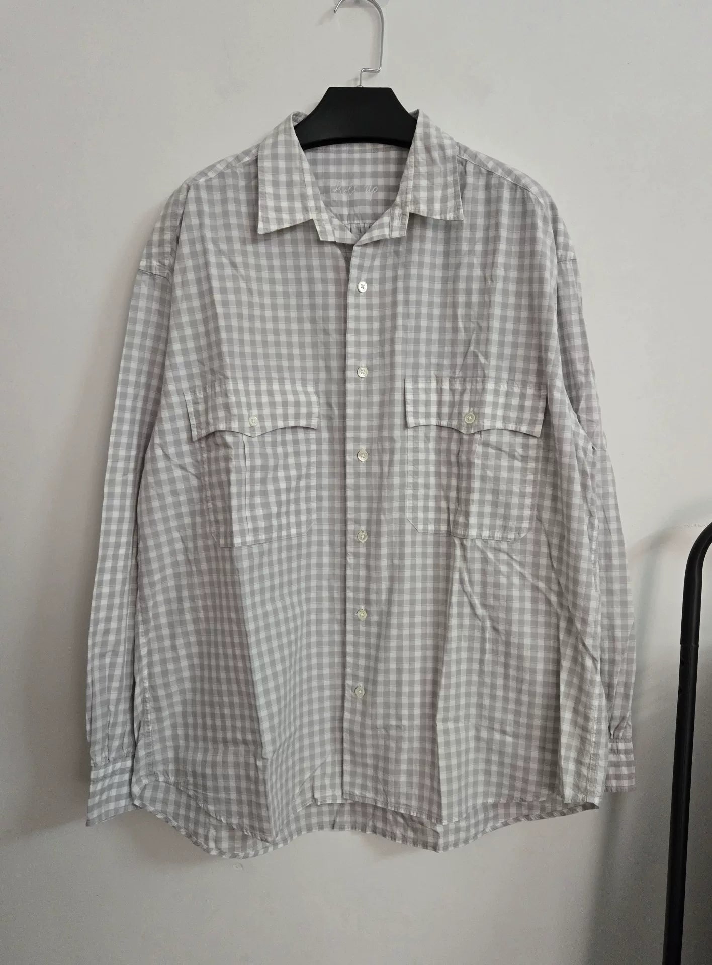 Porter Classic Roll Up Kyoto Limited Gray Check Shirt