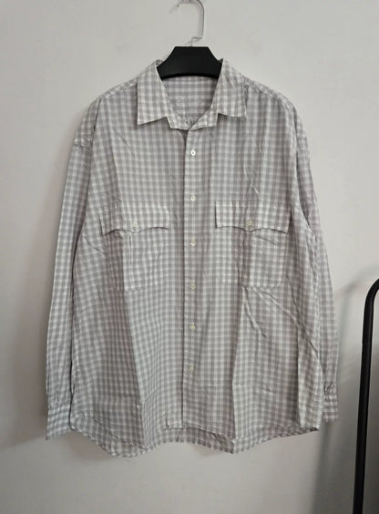 Porter Classic Roll Up Kyoto Limited Gray Check Shirt