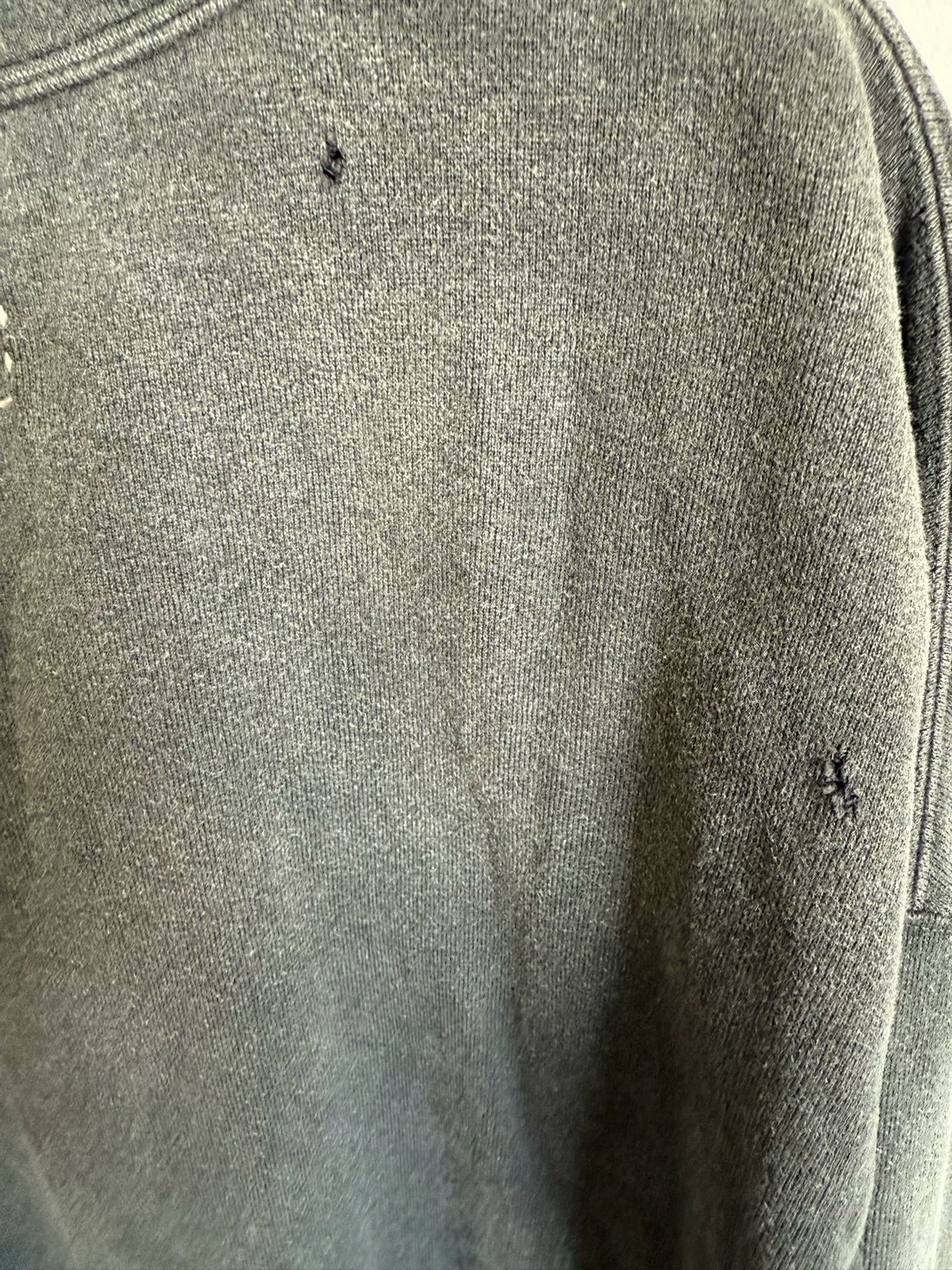 Visvim Distressed Gray Crewneck Sweatshirt