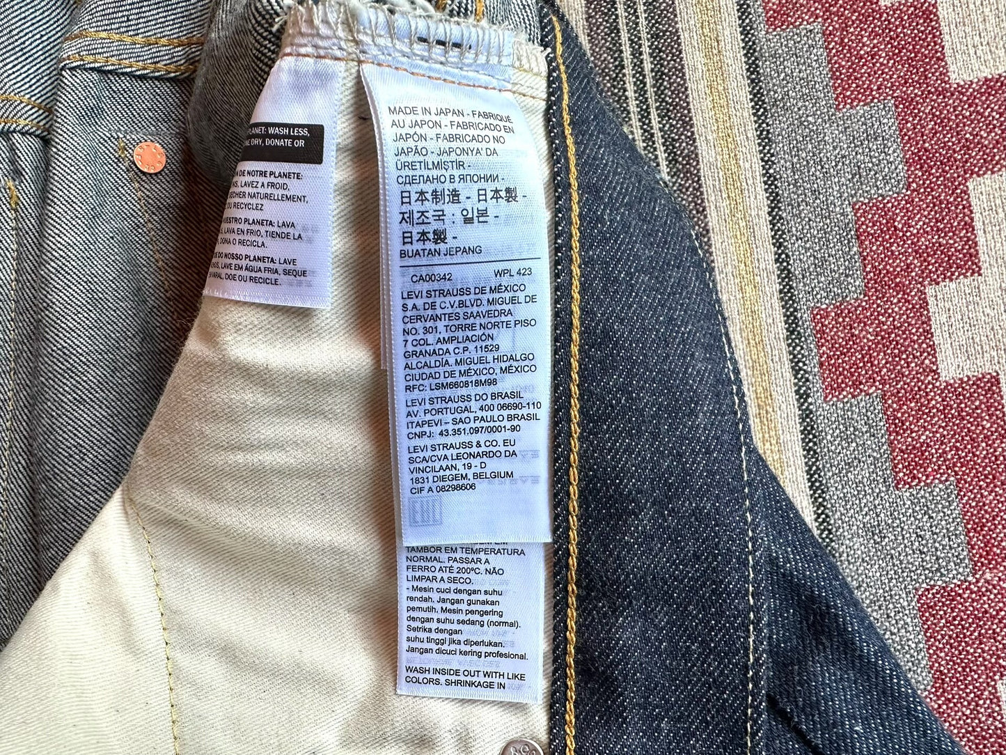 levi’s lvc 1954 501zxx selvage jeans