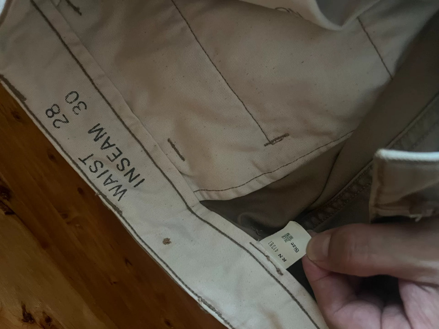 RRL Classic Khaki Cargo Pants