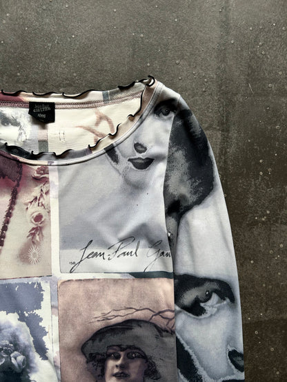Jean Paul Gaultier Mesh Overlay Top