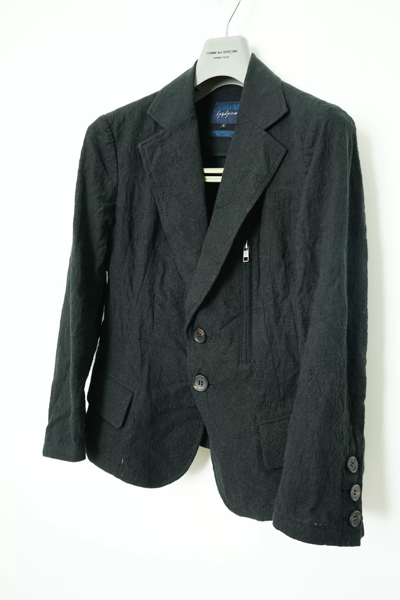 Yohji Yamamoto Jacquard Embroidered Blazer