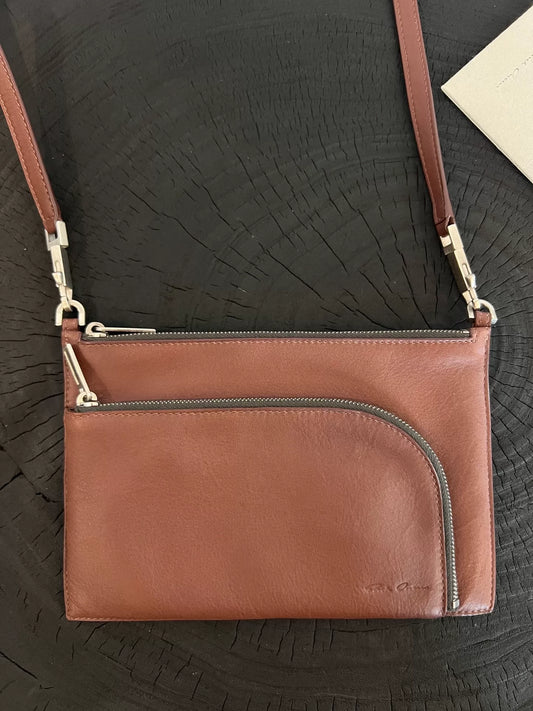 Rick Owens Red Cowhide Crossbody Bag