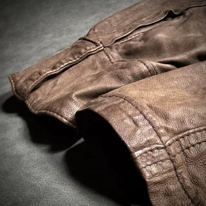 Giorgio Brato Men's Retro Leather Jacket