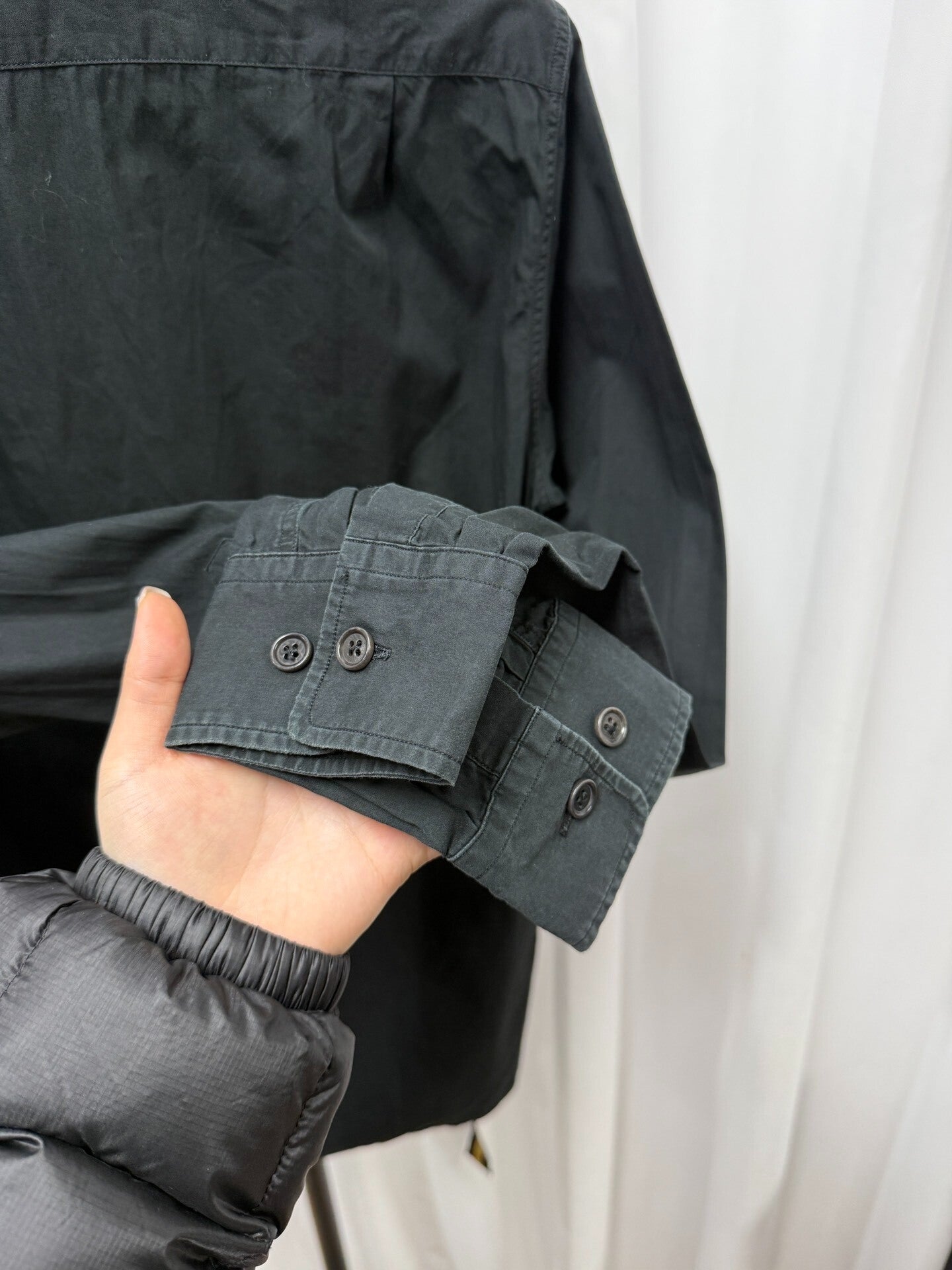 Dries van Noten Black Deconstructed Wrap Shirt