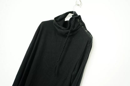 Yohji Yamamoto High Neck Tie Long Sleeve T-shirt