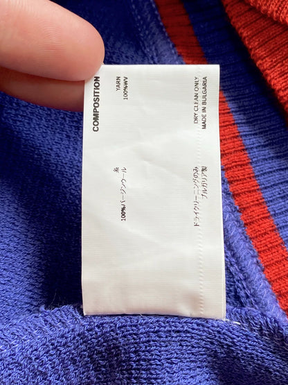 Kiko Kostadinov Purple Knit Vest with Color Blocks