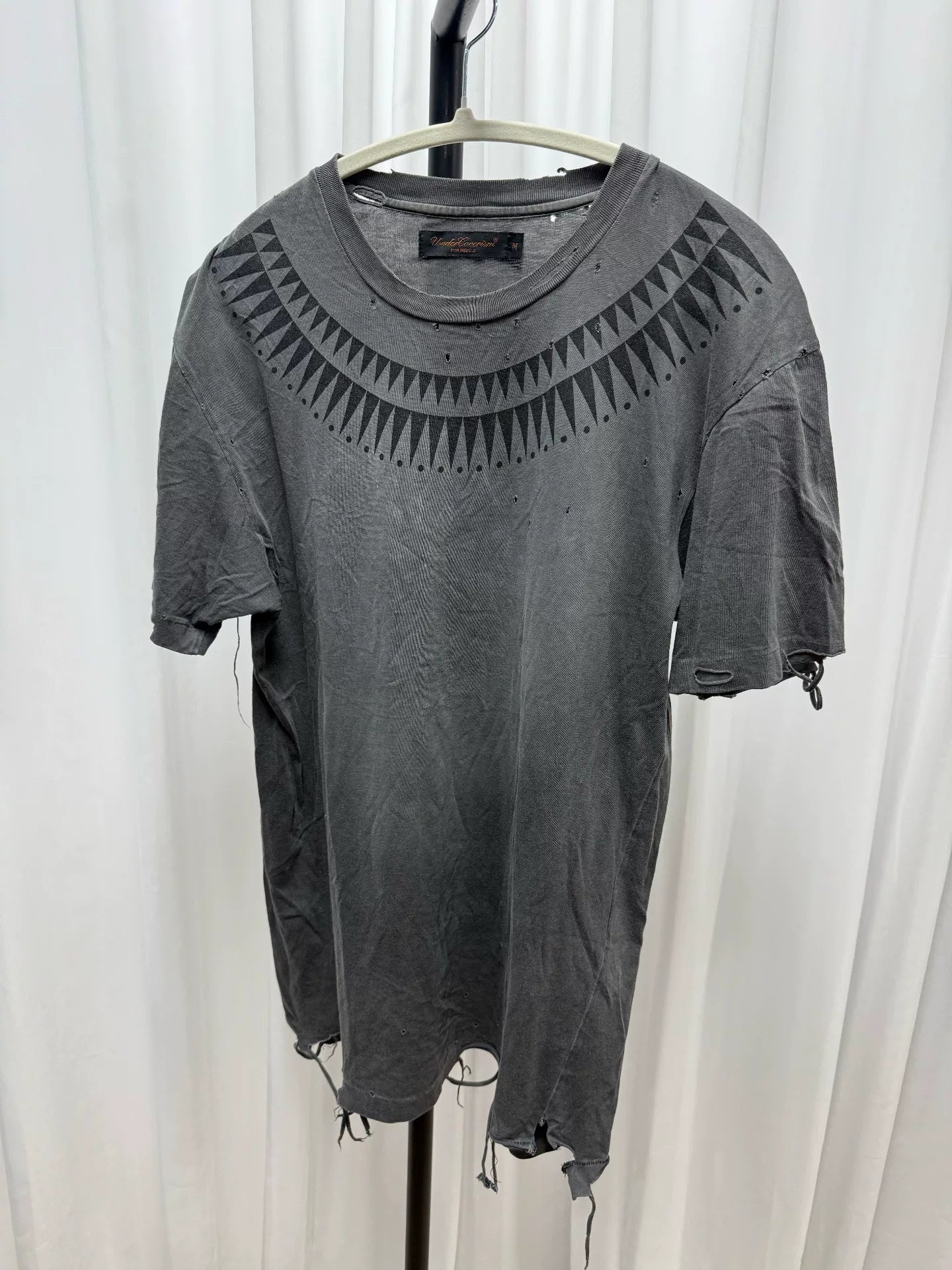 UNDERCOVER Scab Distressed Short Sleeve Shirt