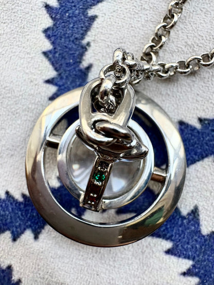 Vivienne Westwood Vintage Silver Orb Necklace