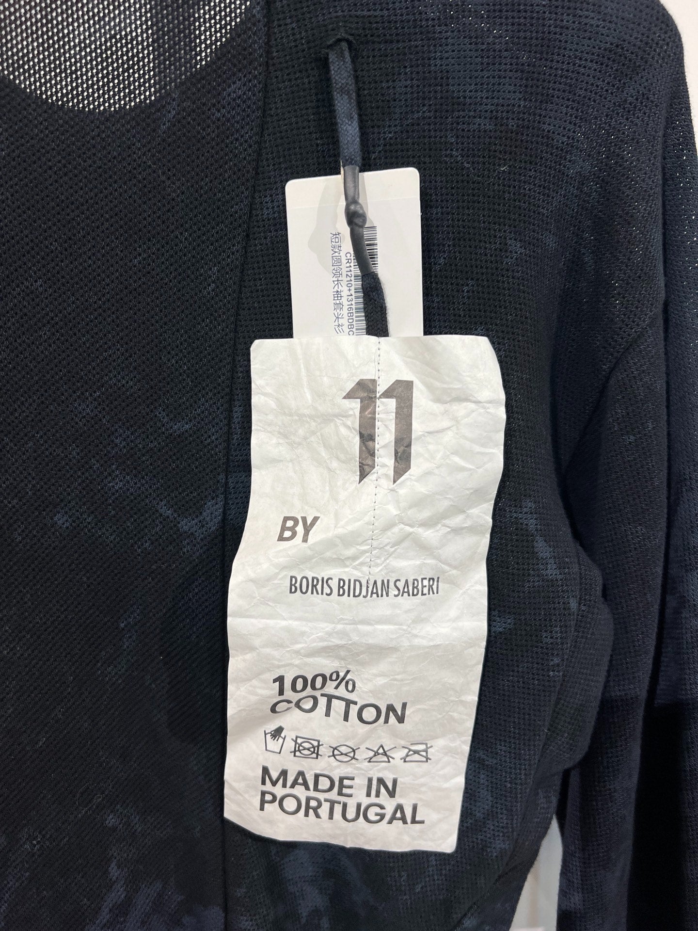 Boris Bidjan Saberi 11by BBS CR1 Mesh Splatter Sweatshirt