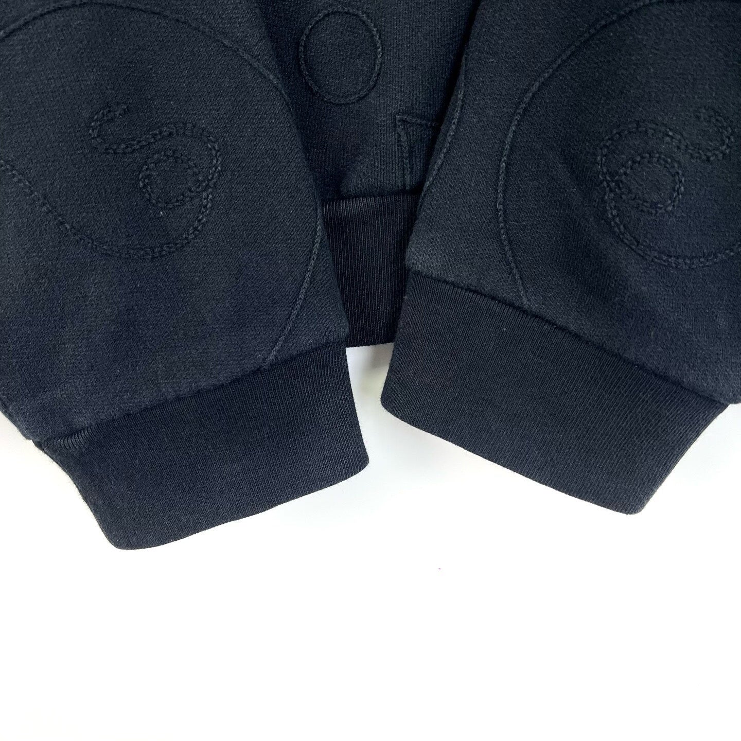 Louis Vuitton Latest Black Monogram Embroidered Sweater