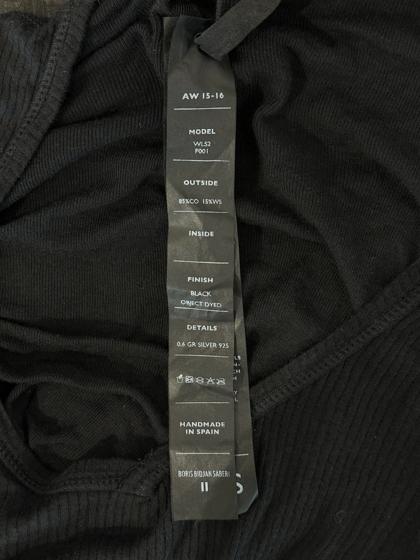 Boris Bidjan Saberi 11by bbs Semi-Sheer Knit Longsleeve XS