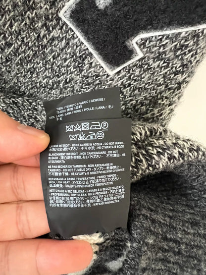 Saint Laurent Gray Cardigan with Y Patch
