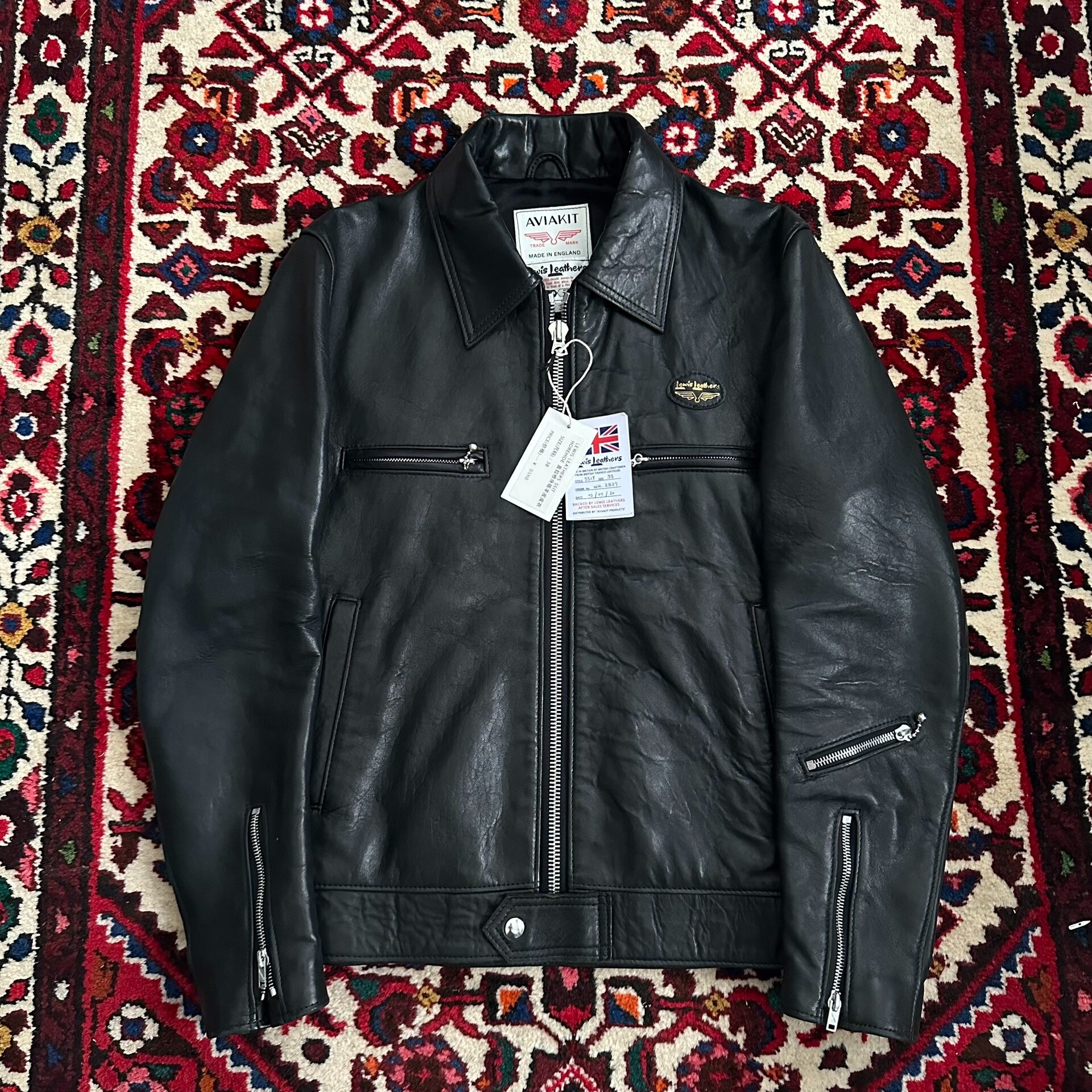 lewis leathers 551T black leather jacket