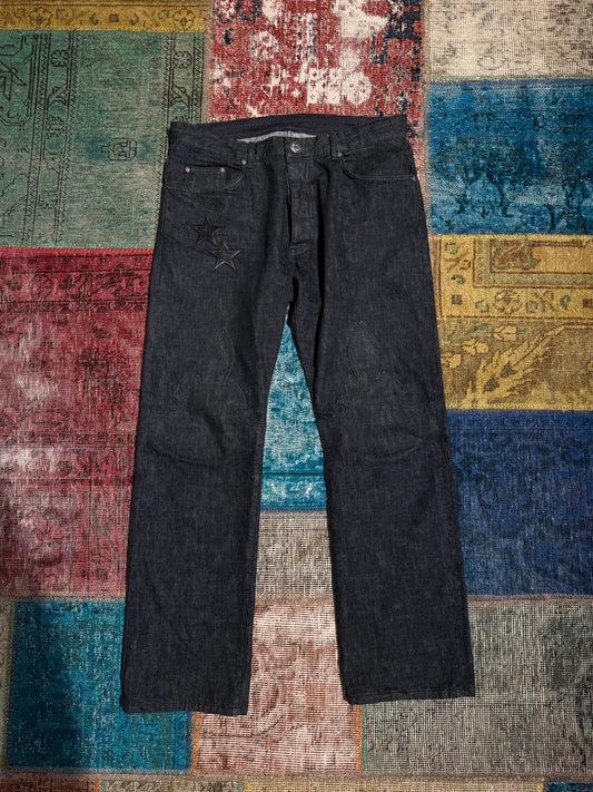 Chrome Hearts Star Patch Flame Jeans