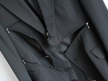 deconstructed zipper jacket by yohji yamamoto