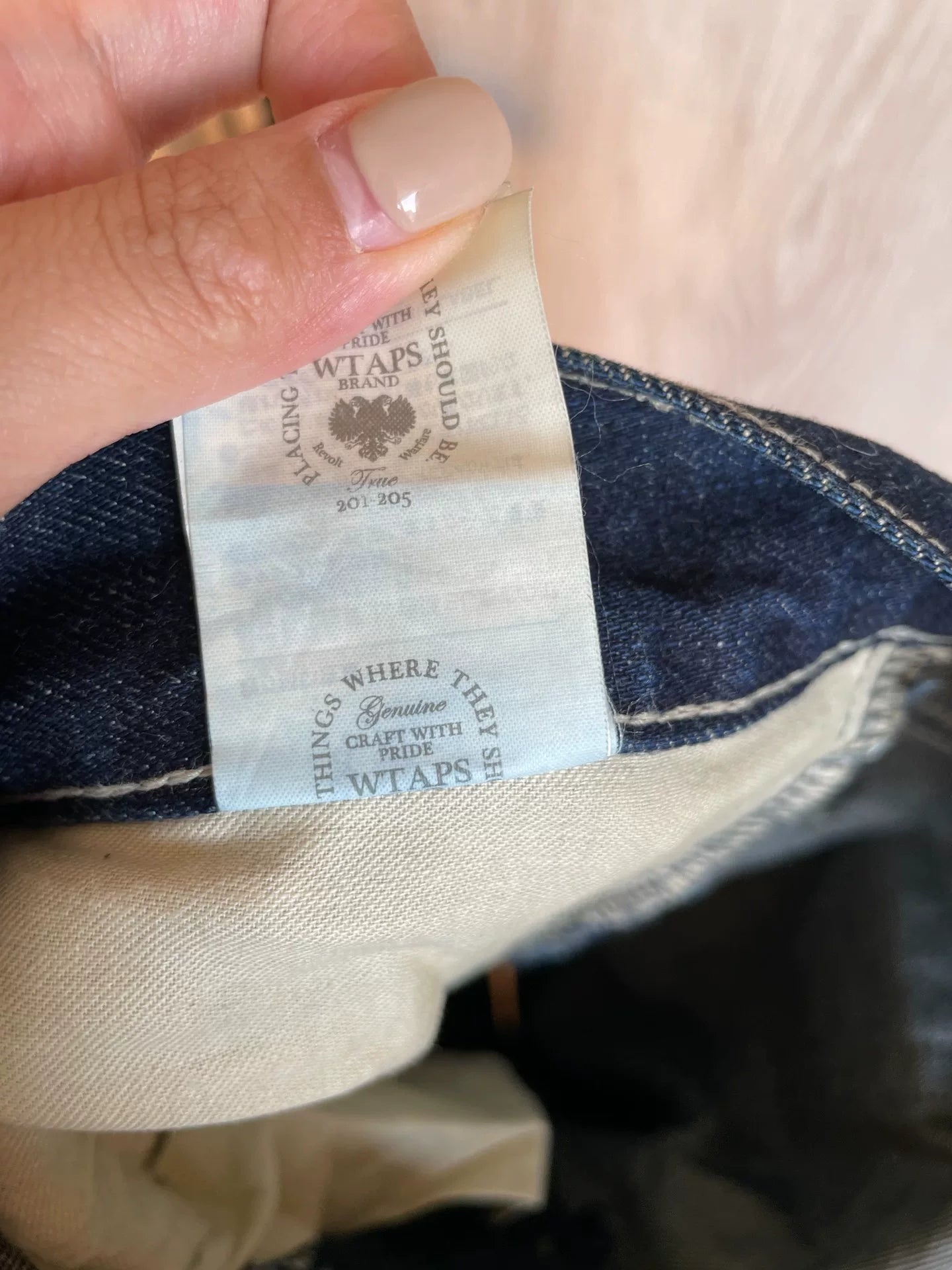 WTAPS 16AW Very Skinny Washed Jeans