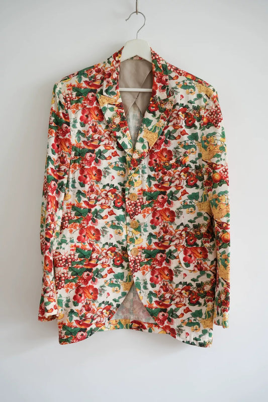 floral patterned Yohji Yamamoto suit jacket