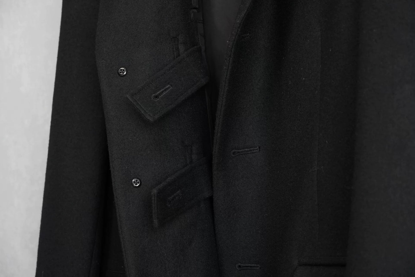 yohji yamamoto flannel long jacket