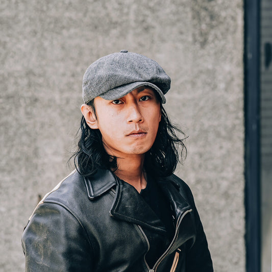 FRWHEELERS Pepper Salt Newsboy Cap