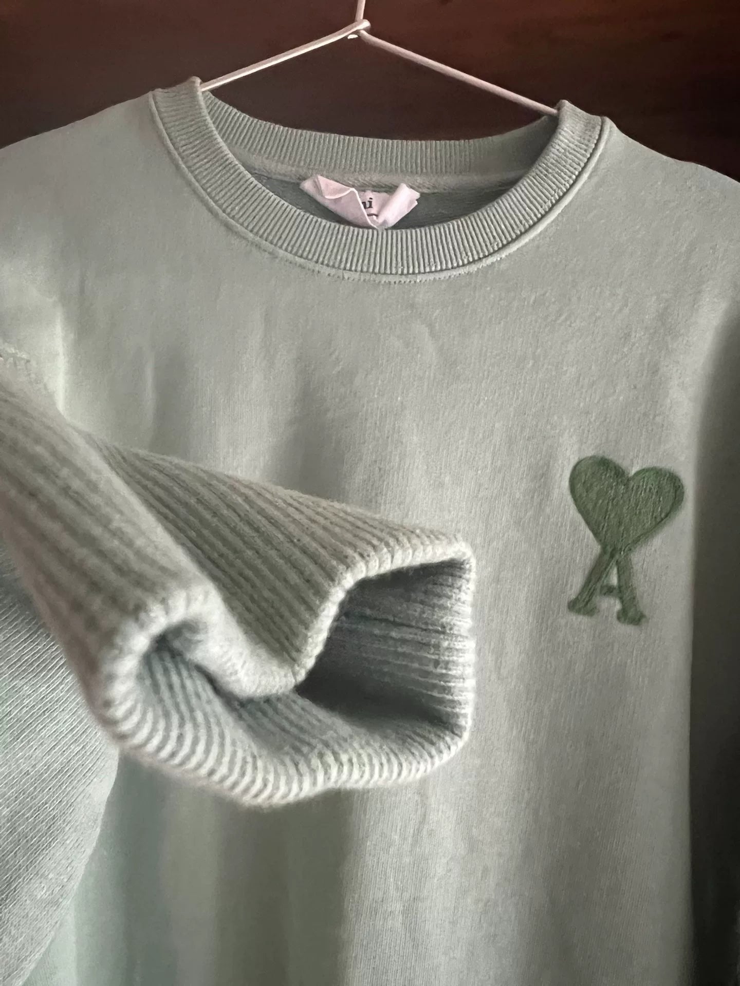 ami yang ming sweatshirt with heart logo