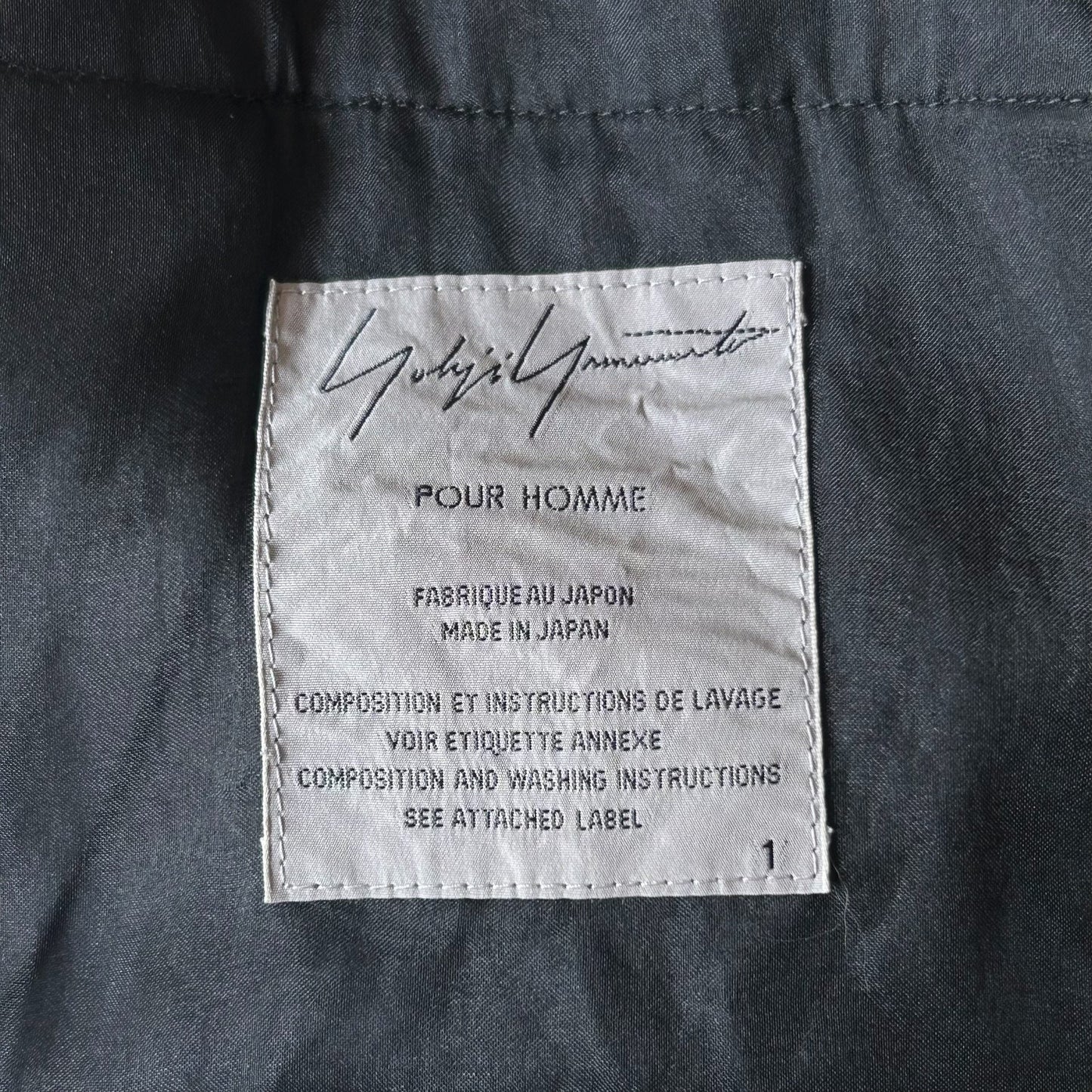 Yohji Yamamoto 09ss Lace Detail Suit