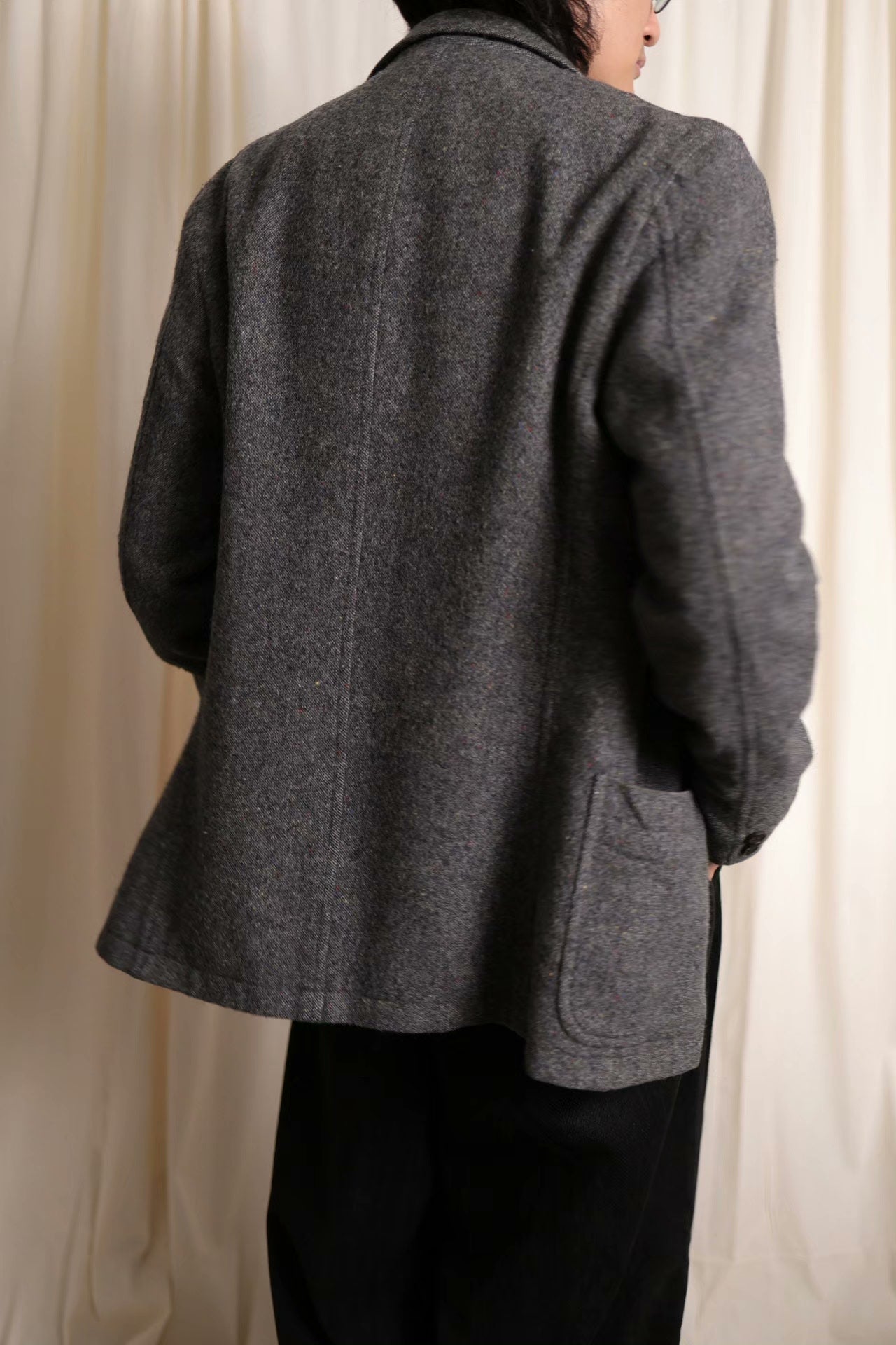 CDG Homme AD2004 Gray Wool Blazer