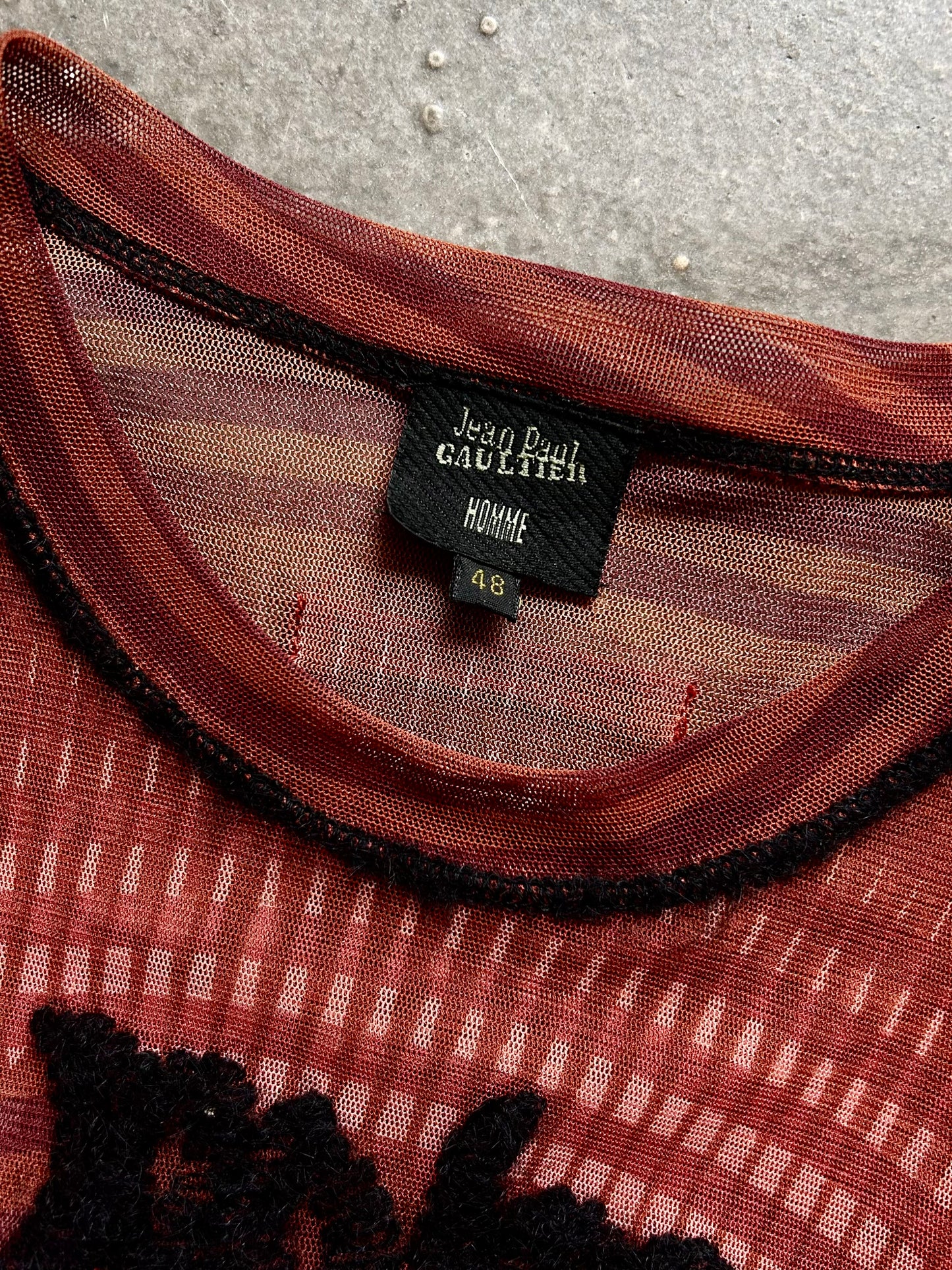 Jean Paul Gaultier Sheer Long Sleeve Top