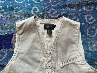 rrl distressed hunting style vest