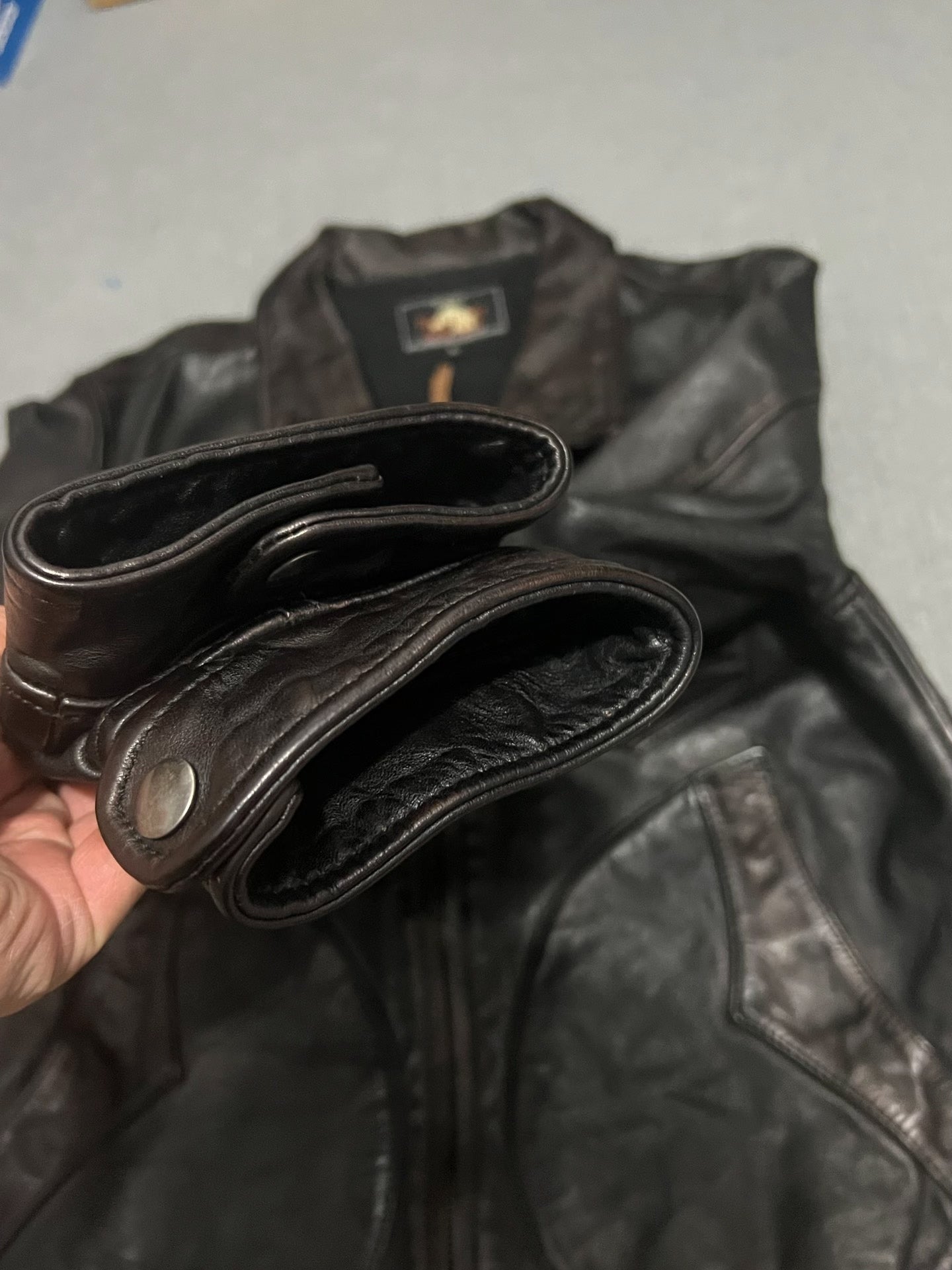 Men's Leather Jacket XL Size