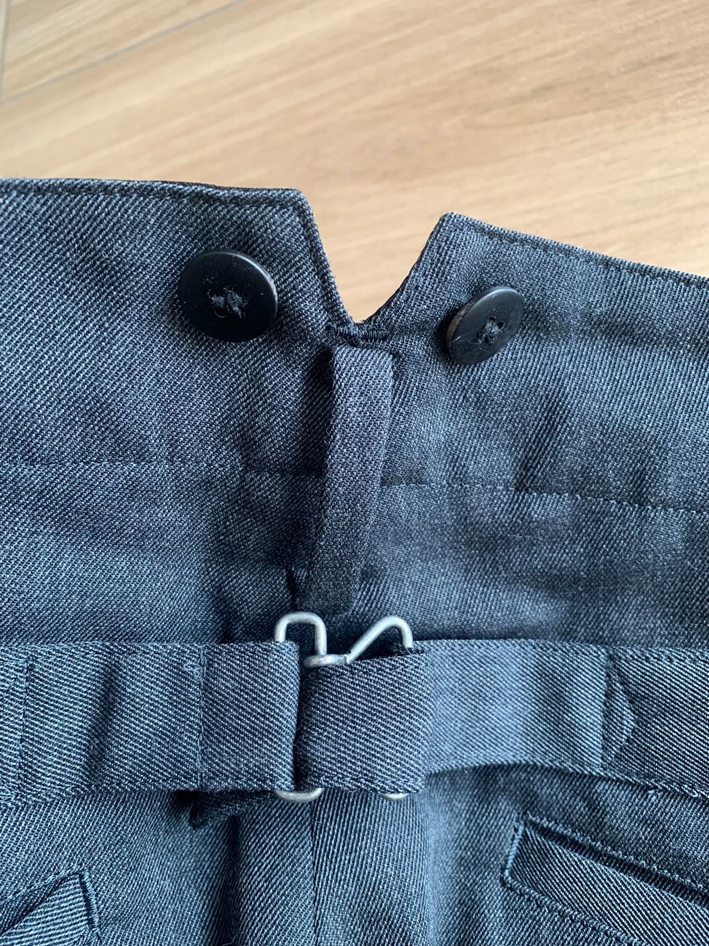 VISVIM 25AW Wool-Linen Parisian Button Trousers