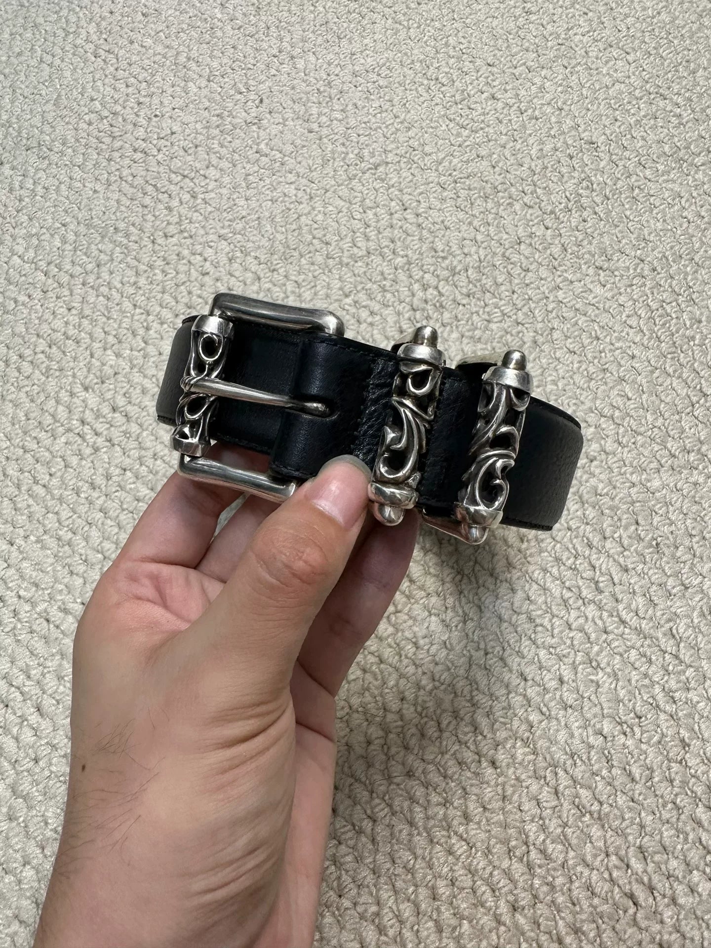 Chrome Hearts Vine Carved Roller Belt