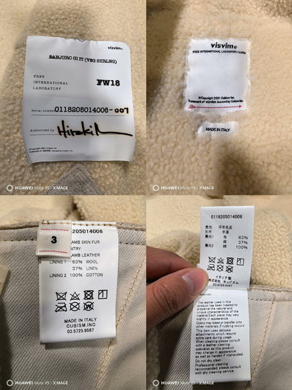 visvim sanjuro gi outerwear in ivory