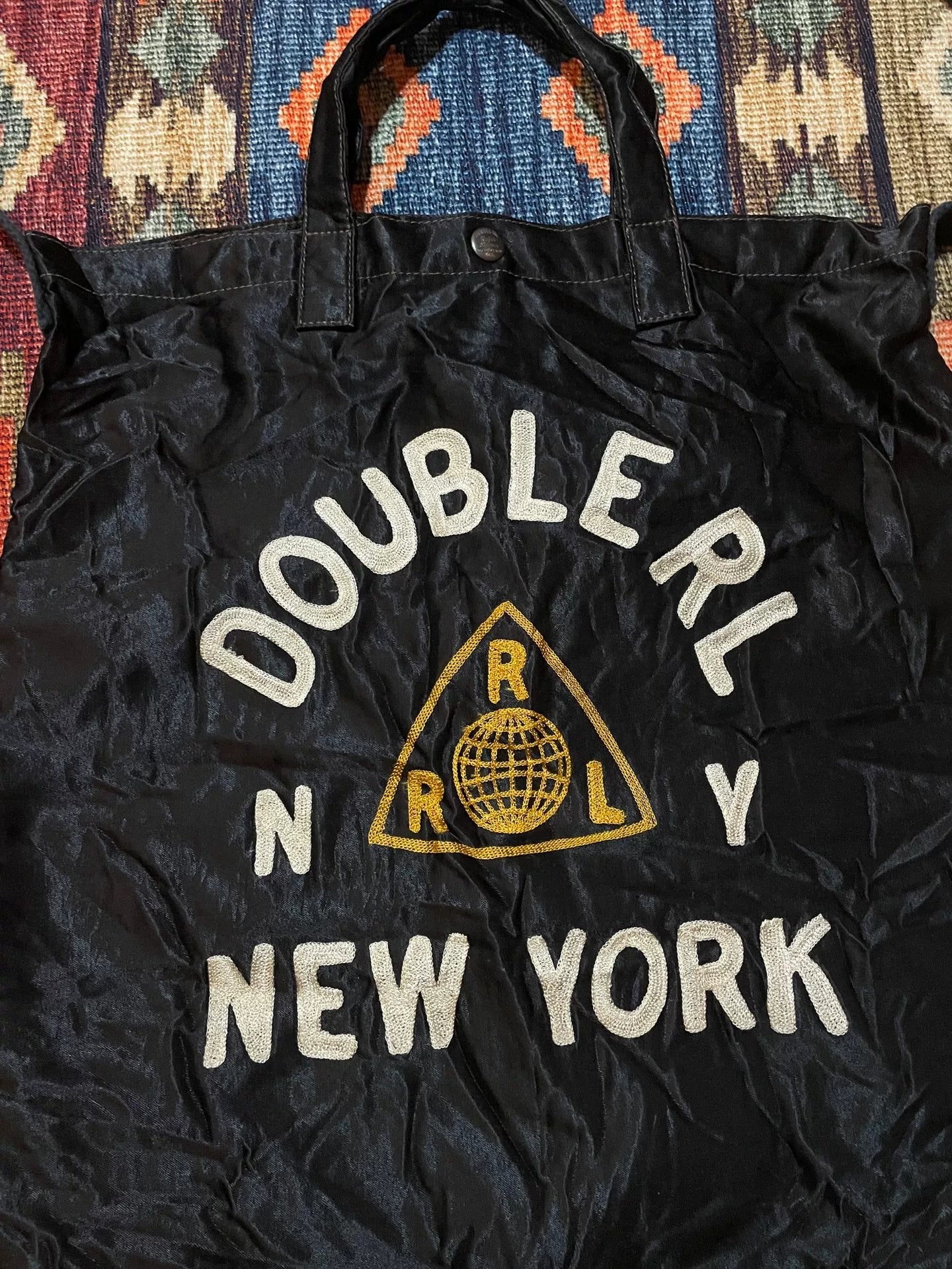 RRL Embroidered Tote Bag