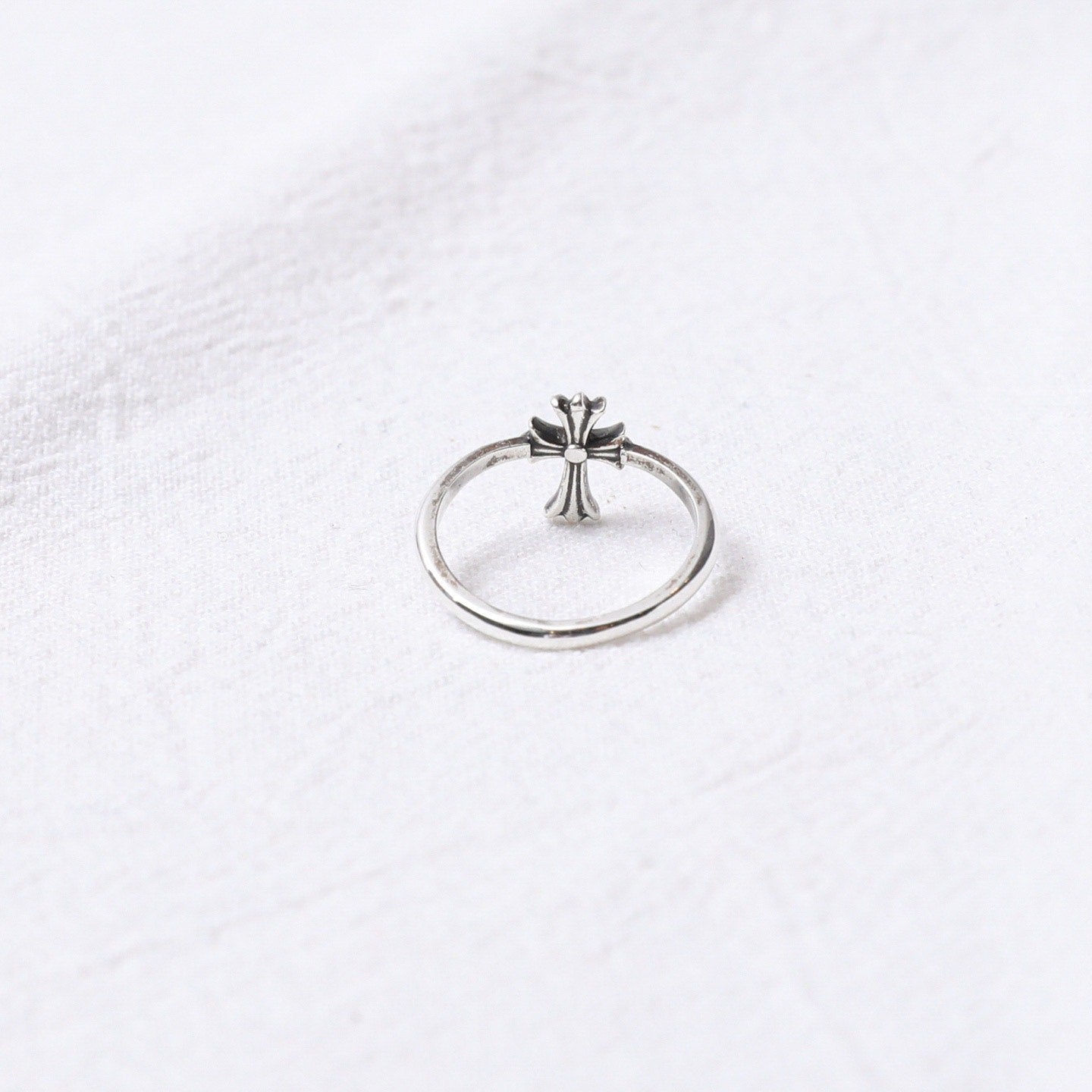 Chrome Hearts 925 Silver Long Cross Ring