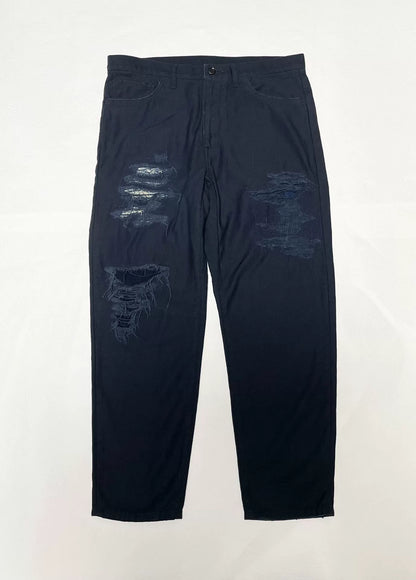 casual long pants with patches