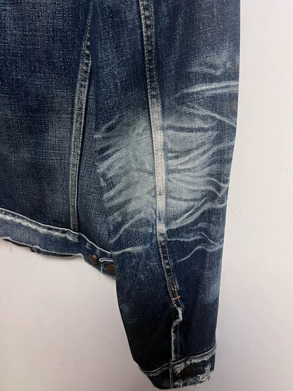 vintage levi's distressed denim jacket 70505