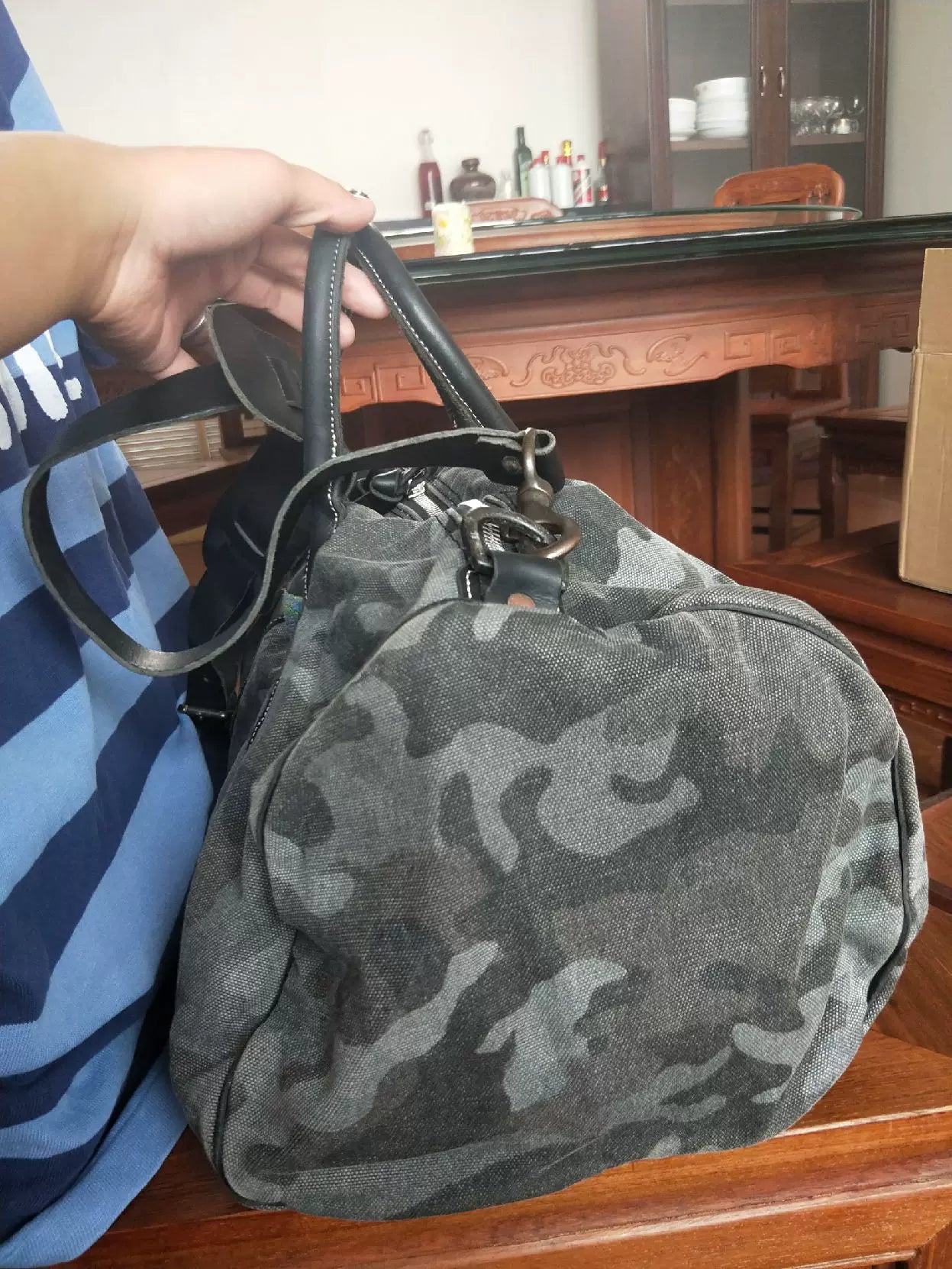 RRL Ralph Lauren Camouflage Travel Bag