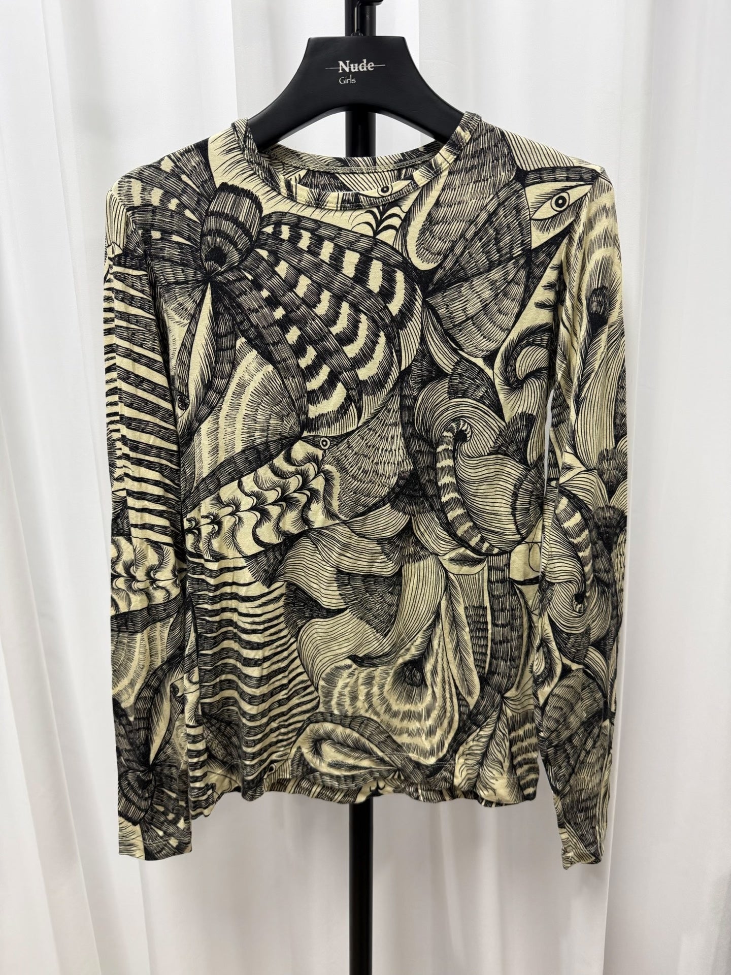 Dries van Noten Snake Print Long-Sleeve T-shirt
