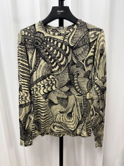 Dries van Noten Snake Print Long-Sleeve T-shirt