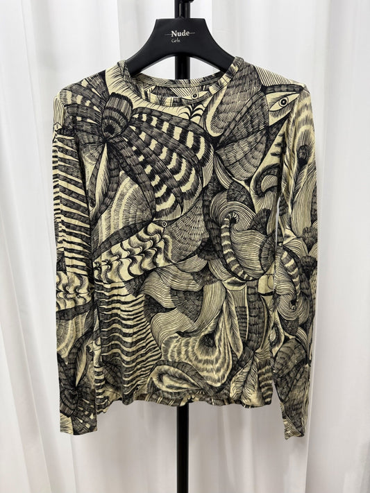 Dries van Noten Snake Print Long-Sleeve T-shirt