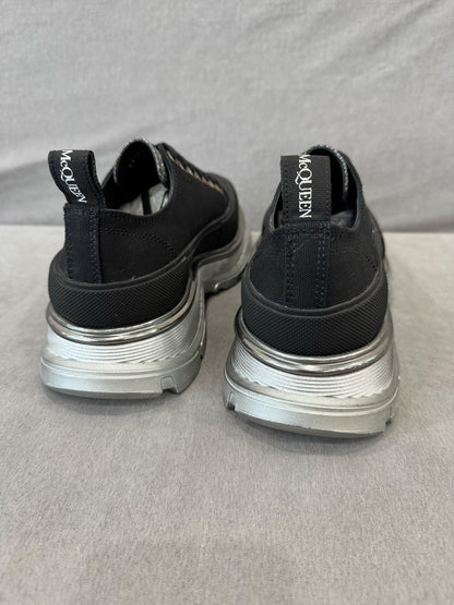 alexander mcqueen black platform shoes size 40