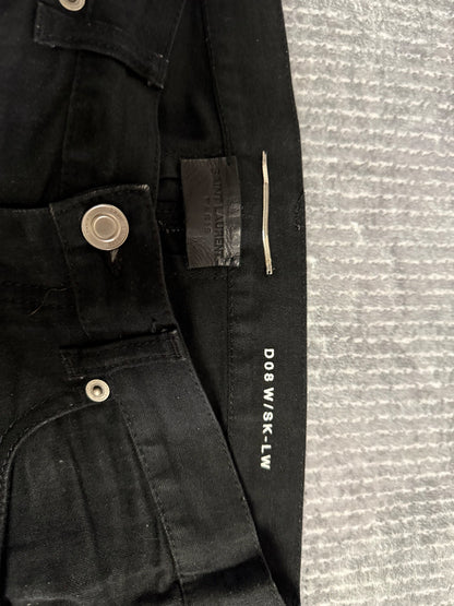 Saint Laurent D08 Black Biker Jeans