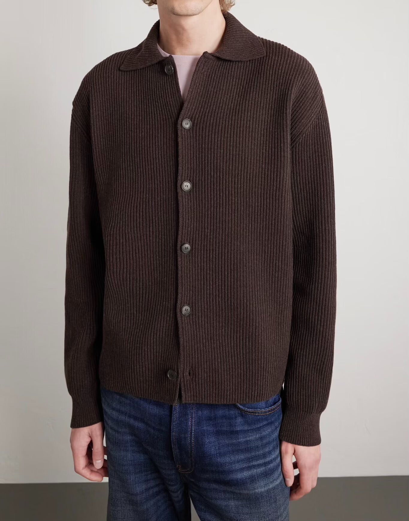 AURALEE Super Fine Wool Toggle Cardigan