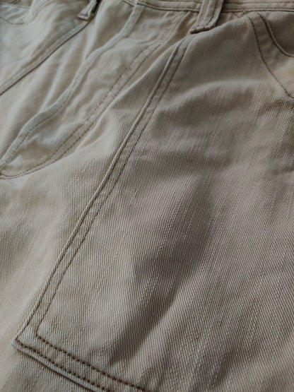 miner bootleggers pants in khaki yellow