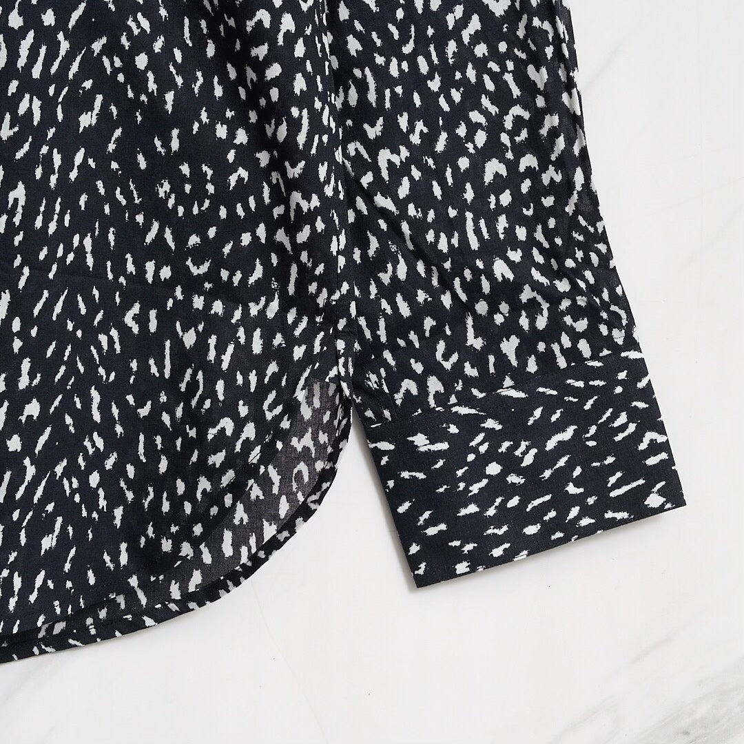 Saint Laurent Men's Polka Dot Long-Sleeve Shirt