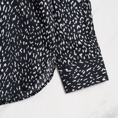 Saint Laurent Men's Polka Dot Long-Sleeve Shirt