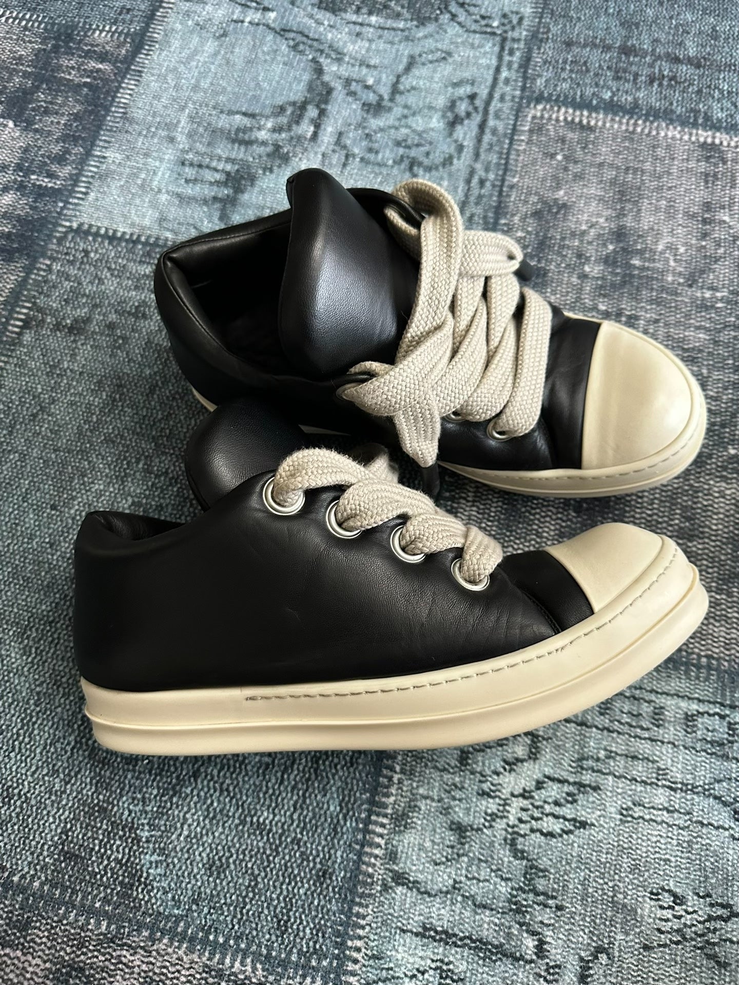 Rick Owens Black Low-Top Chunky Shoes